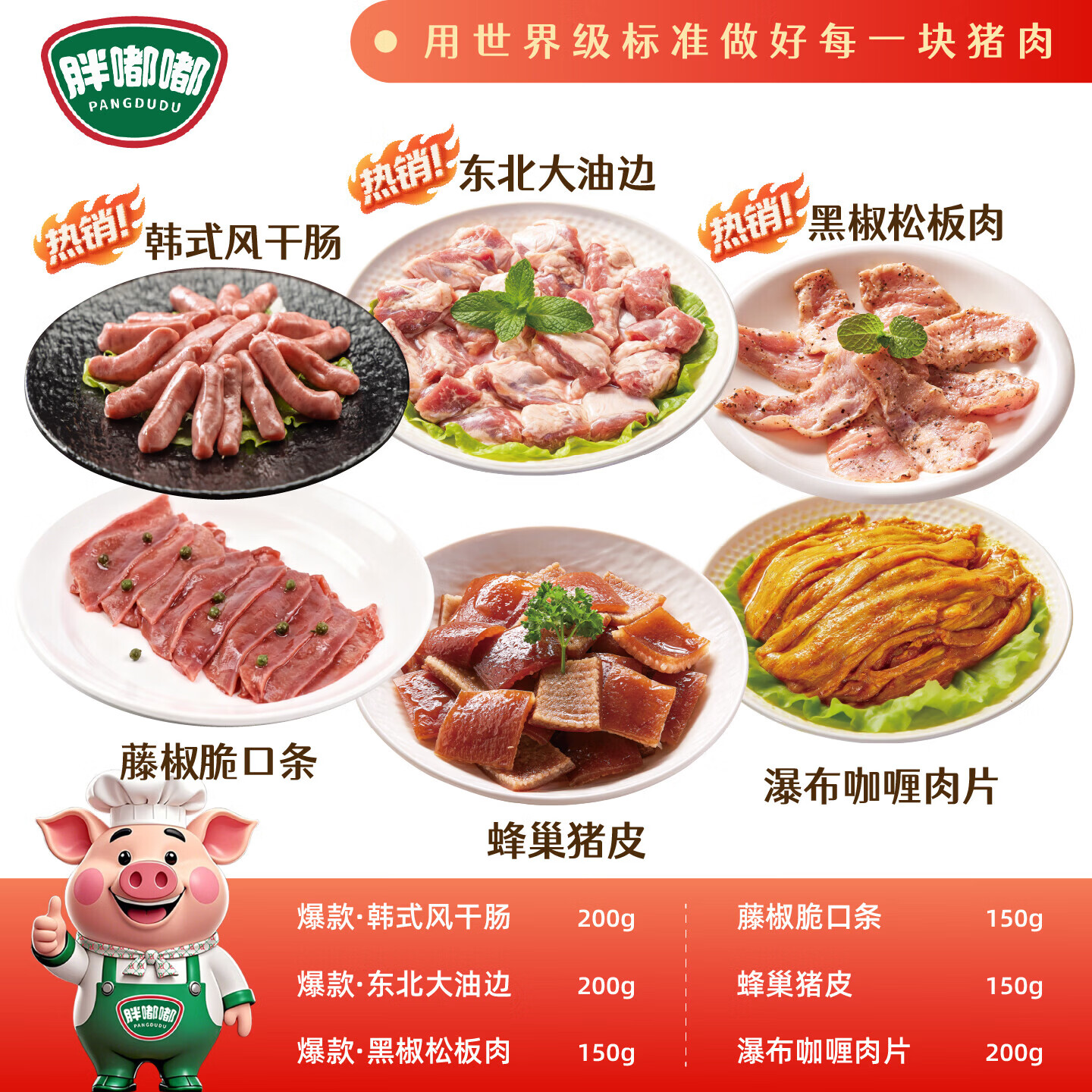 胖嘟嘟东北大油边烤肉食材 黑椒松板肉烤肉家庭烤肉食材烧烤食材 半成品 韩式【风味烤肠200g*1包】