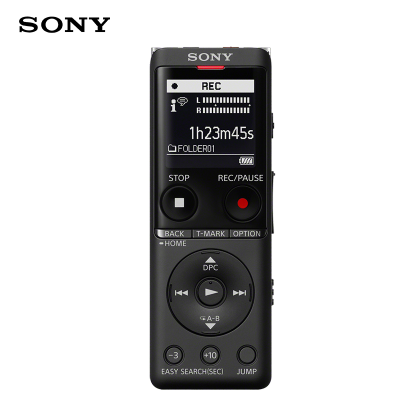 索尼（SONY）录音笔ICD-UX570F 4GB 黑色 智能降噪升级款 专业线性录音棒 商务学习采访支持内录