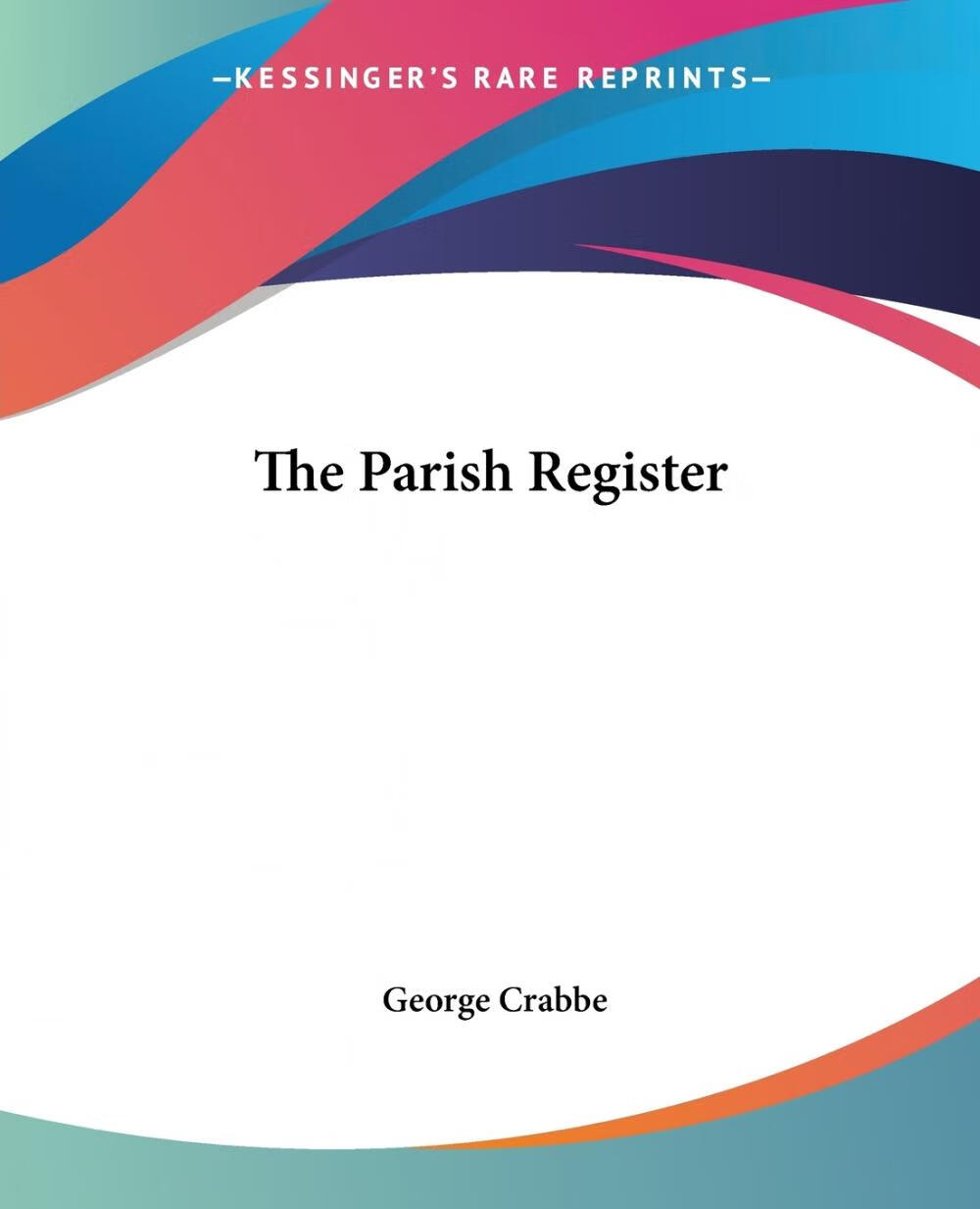 【预售 按需印刷】the parish register