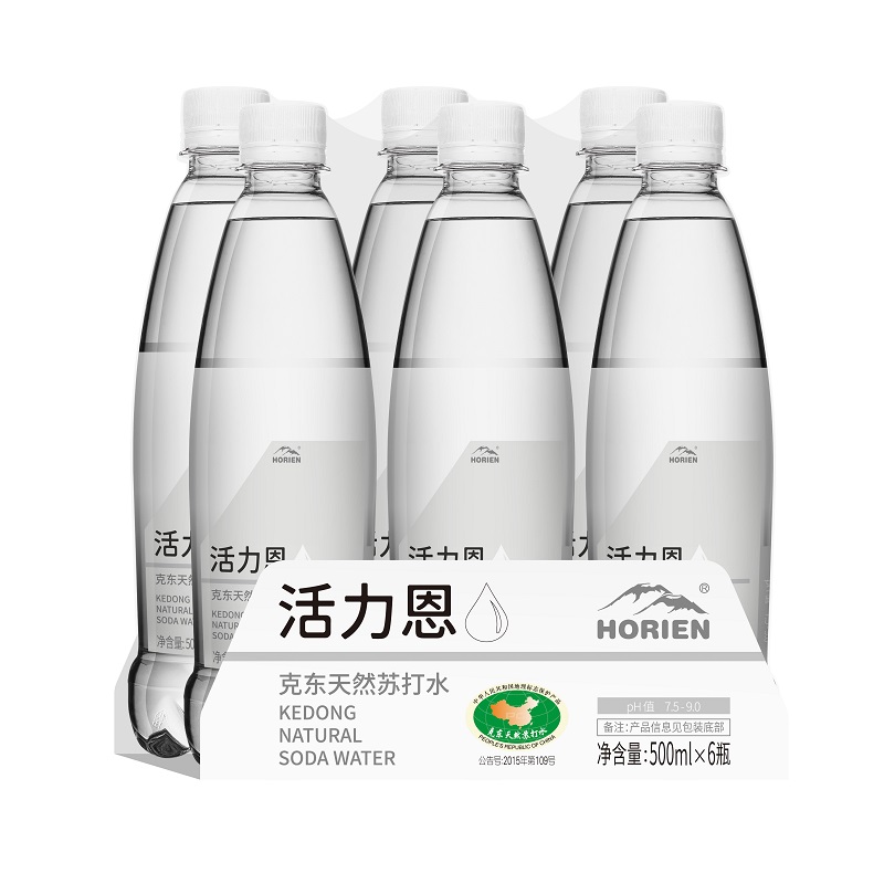 5°C 活力恩 克东天然苏打水 500mL*6瓶