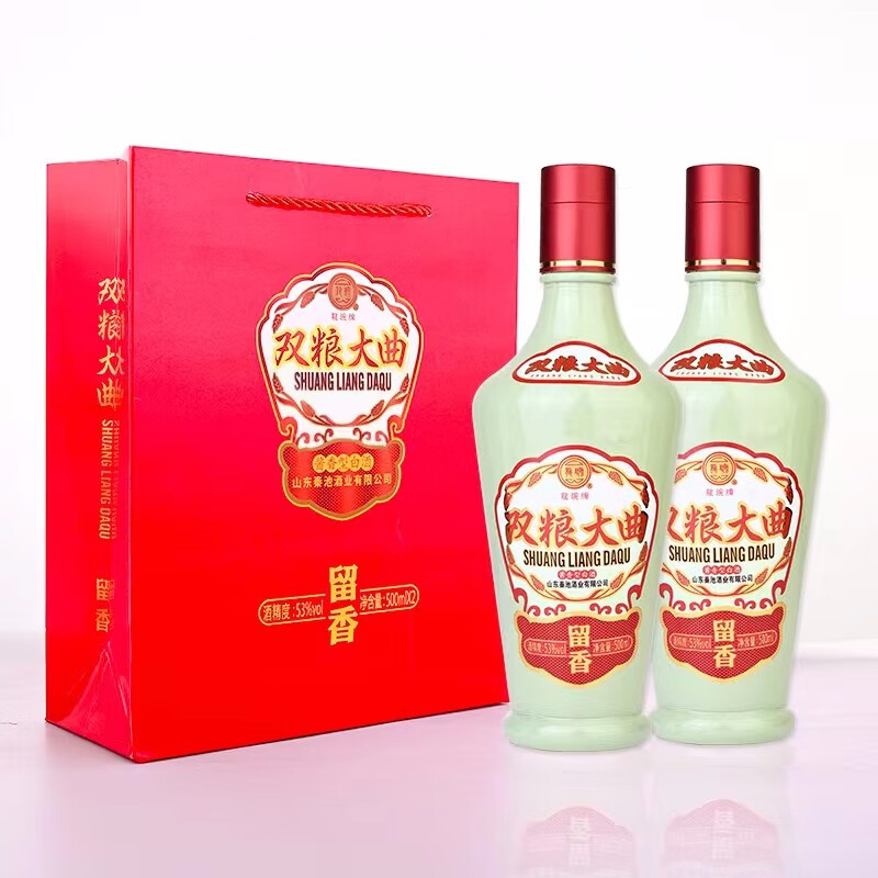 秦池秦池双粮大曲53度500ml酱香型白酒口粮酒山东节日礼品 53度 500ml
