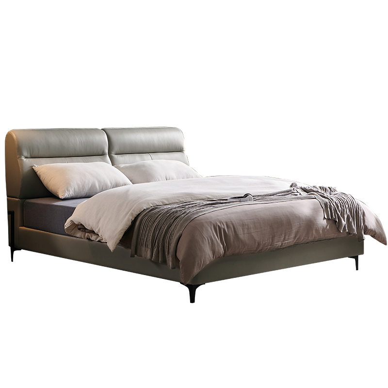 喜临门3D椰棕弹簧床垫+真皮软床 极光白床垫+夜曲HP软床1.8*2.0m