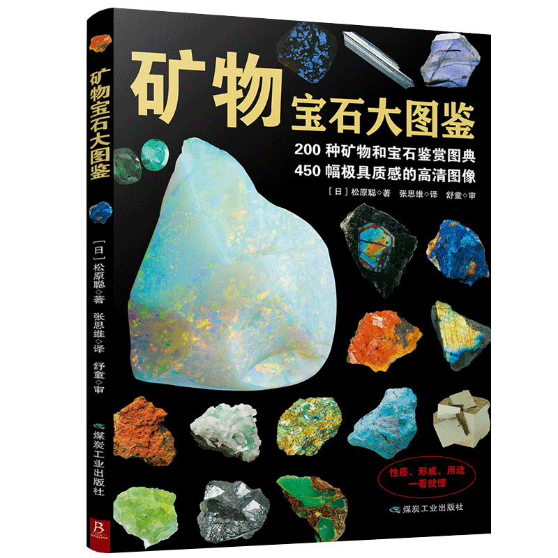 正版新书 矿物宝石大图鉴 200种矿物宝石鉴赏图典 矿物与宝石的知识和图鉴宝石收藏爱好者的书籍 珍稀