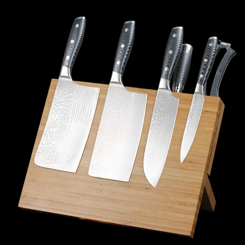 盘师傅(panshifu)刀具5cr15不锈钢刀具组合七件套精制不锈钢刀具