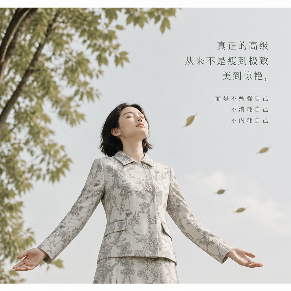 邹茉小香风套装女2026秋季新款时尚气质减龄洋气显瘦上衣半身裙 白色 S