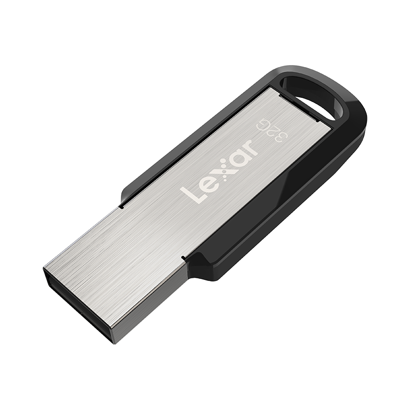 雷克沙（Lexar）M400 高速U盘3.0 金属 加密 电脑优盘办公U盘 高速读写 投标优盘 32G U盘 读速130MB/s 环孔便携设计 坚固耐用