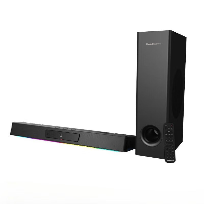 创新（Creative）Sound Blaster Katana V2X游戏条形音箱 三放大多通道 黑色 通道 黑色
