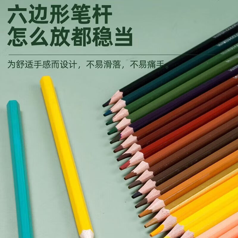 CRHMMFLF彩色铅笔可擦油性彩铅笔手绘画笔小学生画笔彩笔 餸卷笔刀:国风彩铅【桶装24色】活动中 【彩铅笔】橡皮可擦