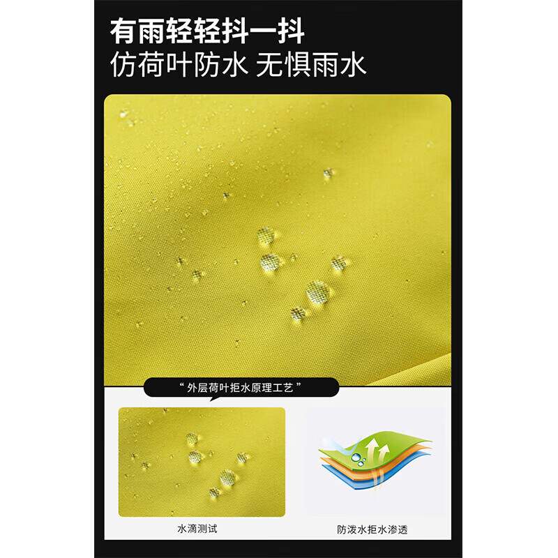 JEEP SPIRIT吉普冲锋外套男女三合一2026新款秋冬季户外防风防水登山夹克衣服 黑色【三合一】 M