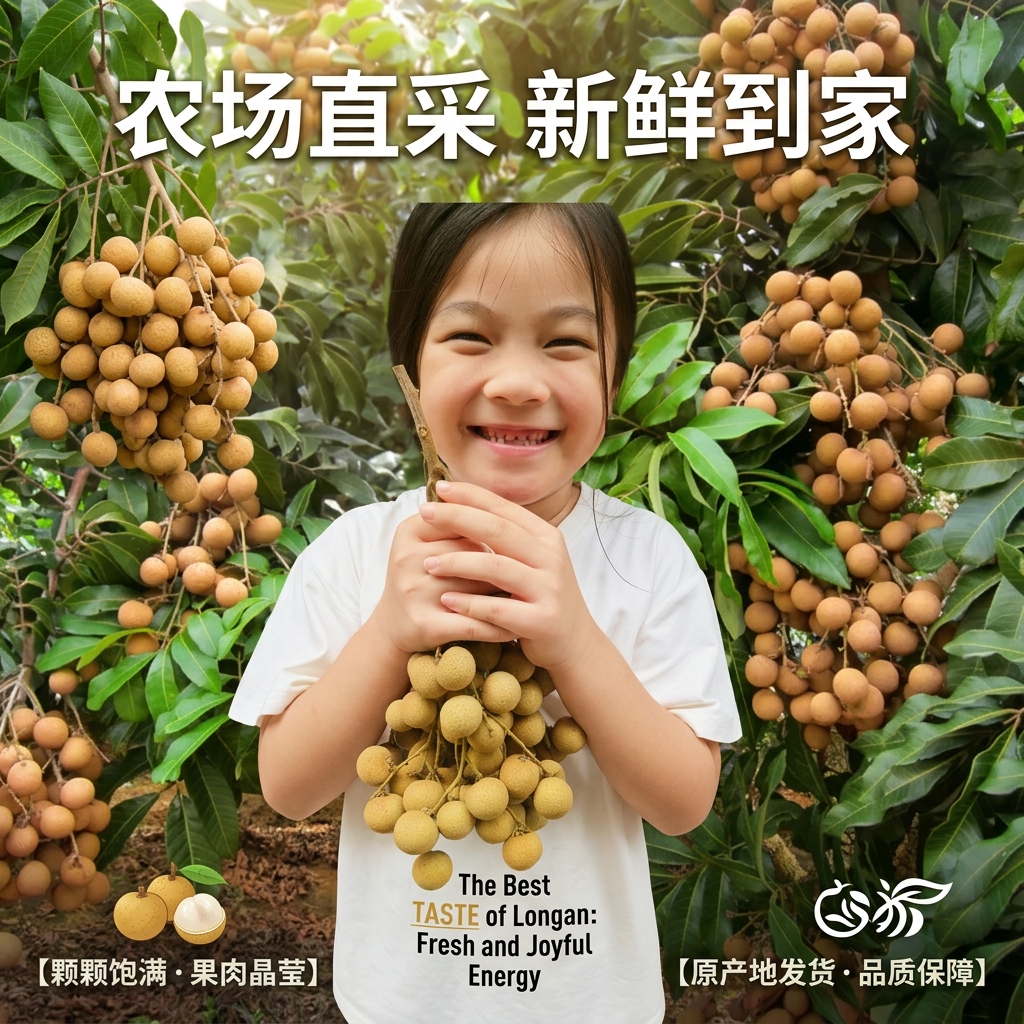 广西石硖龙眼新鲜龙眼桂圆整箱顺丰包邮 石硖龙眼净果8斤装