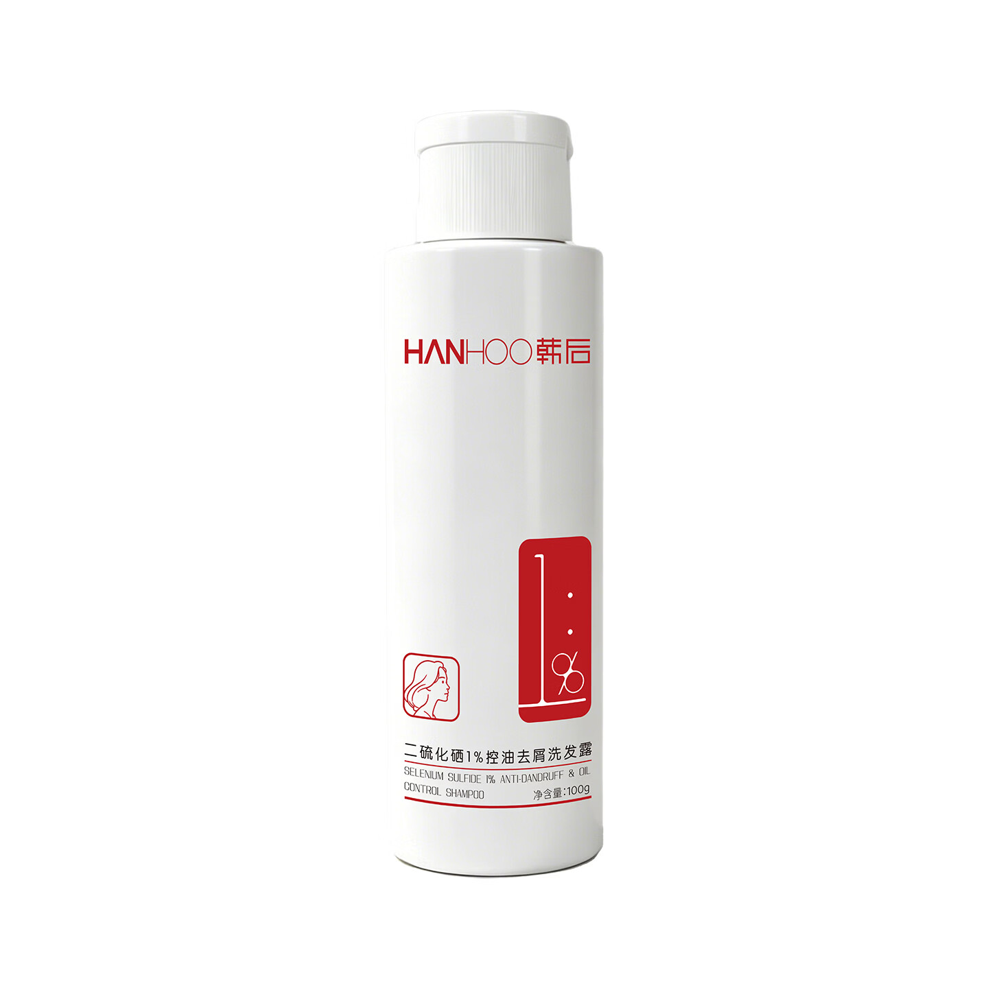 韩后(Hanhoo)二硫化硒洗发露去屑控油洗发水清爽净澈洗发液洗头膏男士洗头水 洗发露100g*2瓶【旅行装】
