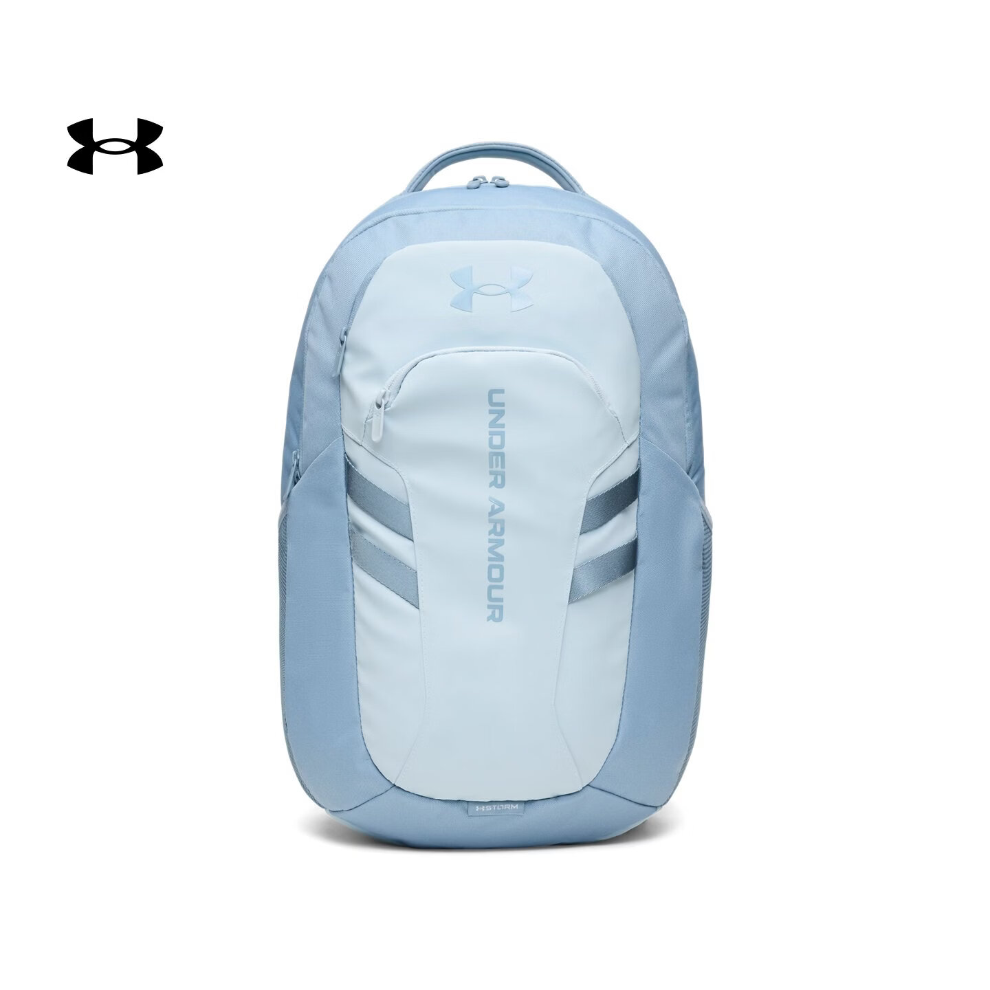 安德玛（Under Armour）【秋上新】Hustle 6.0 Pro男女情侣轻质训练运动双肩背包1384671 雾霭蓝034 均码