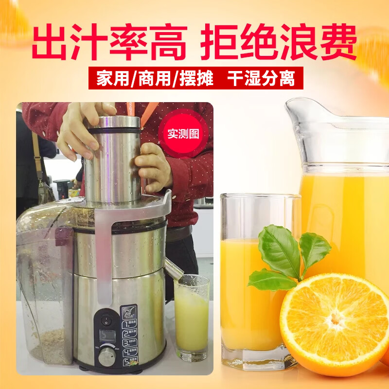 象好（Ashoo） 榨汁机商用 多功能渣汁分离大口径炸果汁机全自动鲜榨水果大型 家用养生果汁机原汁机 SH-869E榨汁机