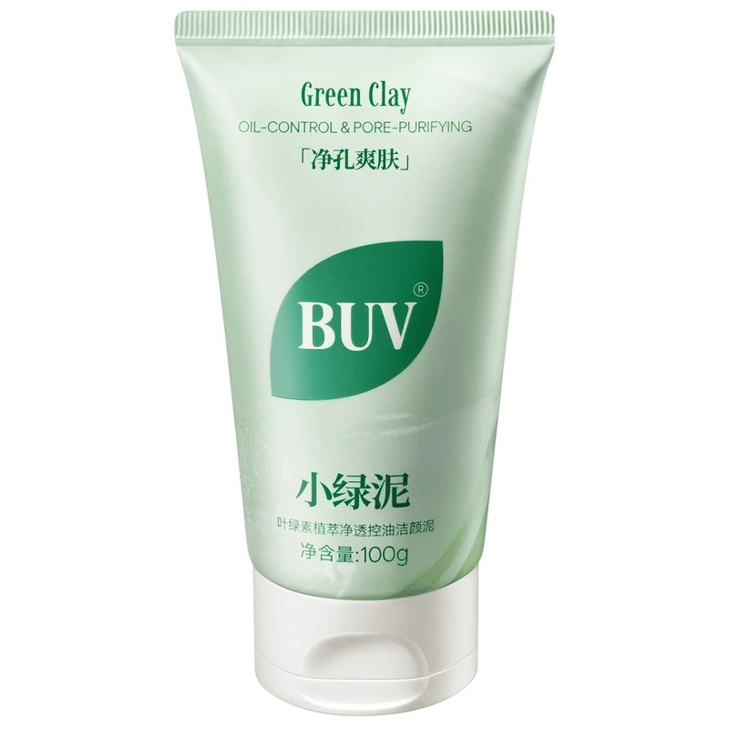 BUV【蔡徐坤代言】BUV绿泥洗面奶控油细腻毛孔清洁粉刺闭口男女通用 产品 BUV洗面奶【3支】蔡徐坤代言升级款100g