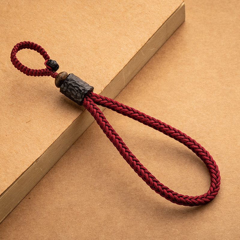 朴房汽车钥匙挂件手工编织钥匙扣男士个性创意八股编红绳挂件钥匙链女