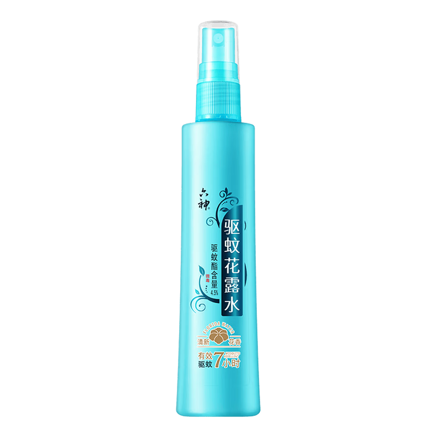 六神花露水舒缓止痒薄荷清凉清香 【驱蚊7小时】驱蚊花露水180ml*2瓶