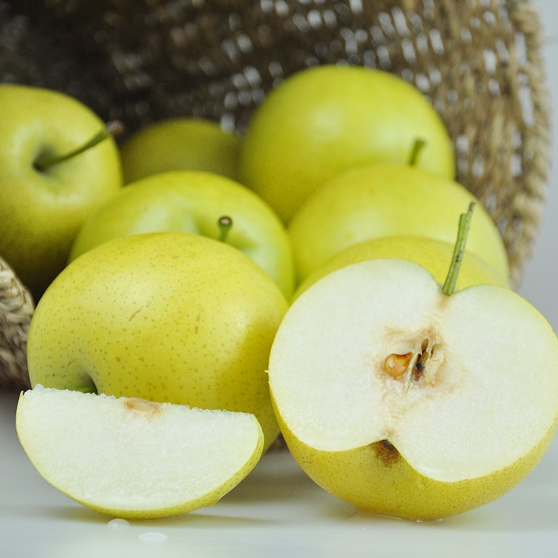 皇冠梨2.5kg新鲜水果青梨绿梨翠冠梨5斤河北特产 绿皇冠梨5斤
