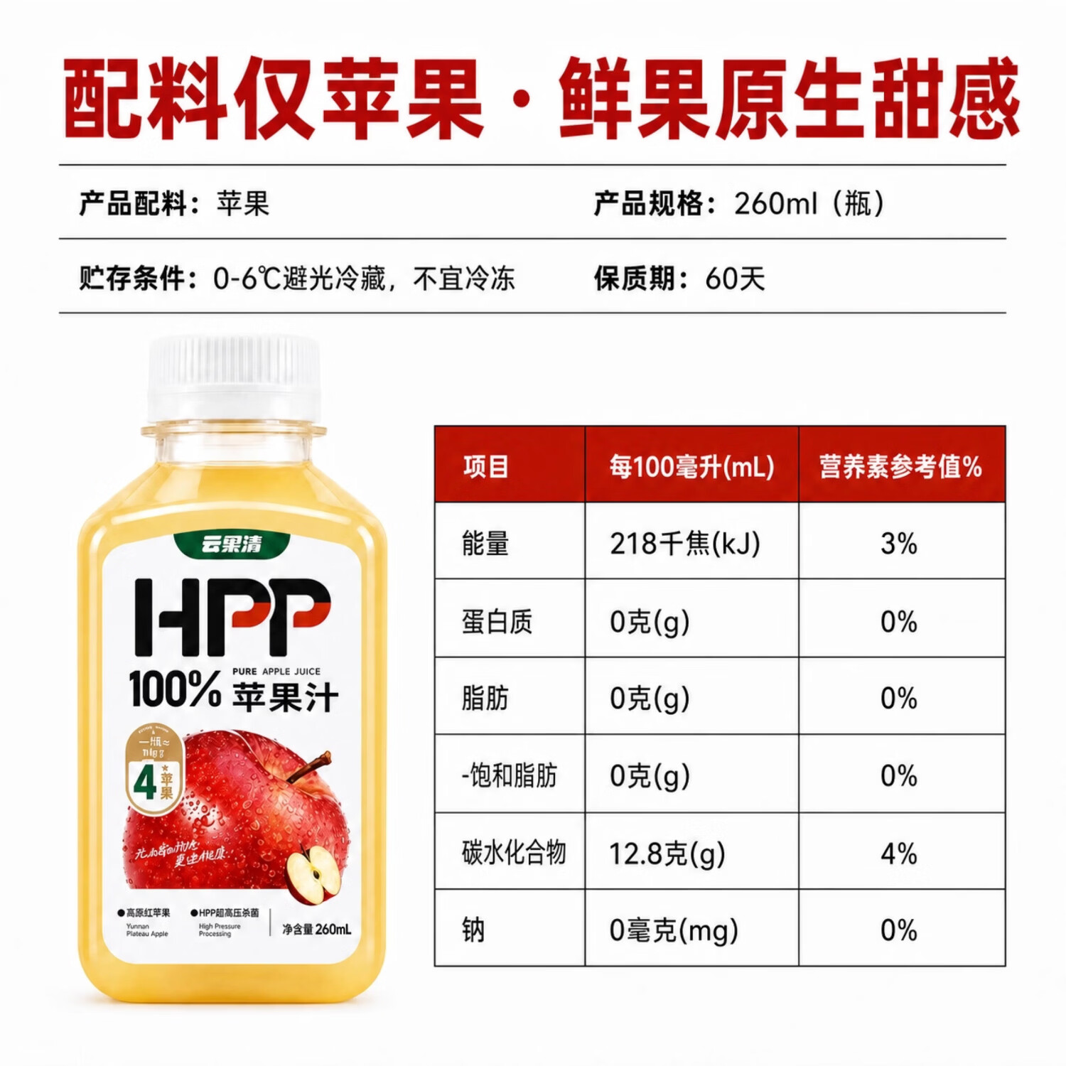 云果清HPP纯果汁100%纯果汁0添加鲜榨 中秋团圆 营养健康聚餐饮料 10瓶(买10瓶送6瓶沃柑汁)