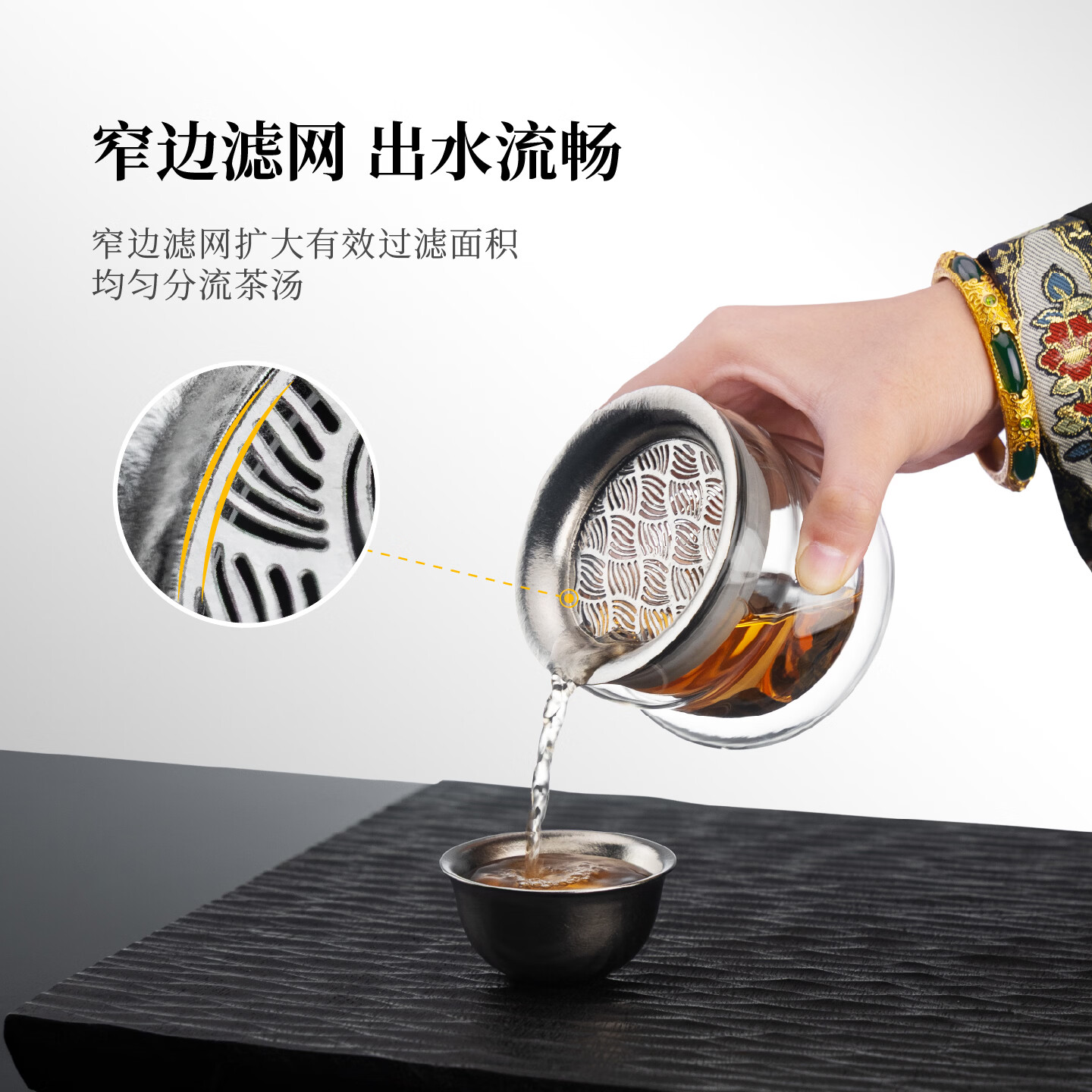 Bonston陶瓷盖碗便携旅行茶具套装快客杯户外泡茶露营功夫茶具装备送男士 一壶两杯+便携包【新品上市】