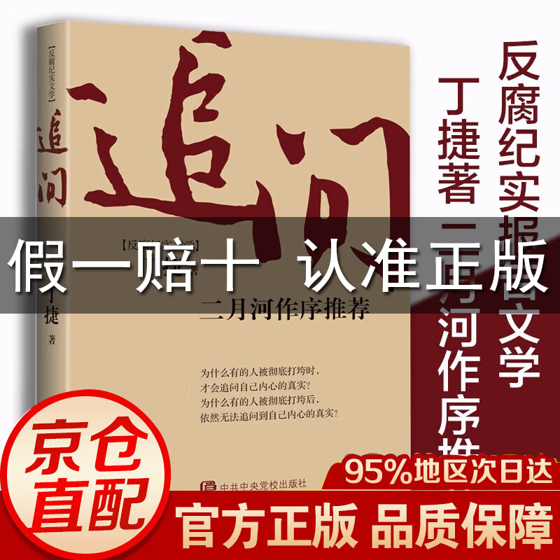 【官方正版-京东配送】追问 丁捷著 初心前作 天道作品 遥远的救世主 天局 天幕红尘  反腐纪实文学书 二月河 新华正版 追问 丁捷著