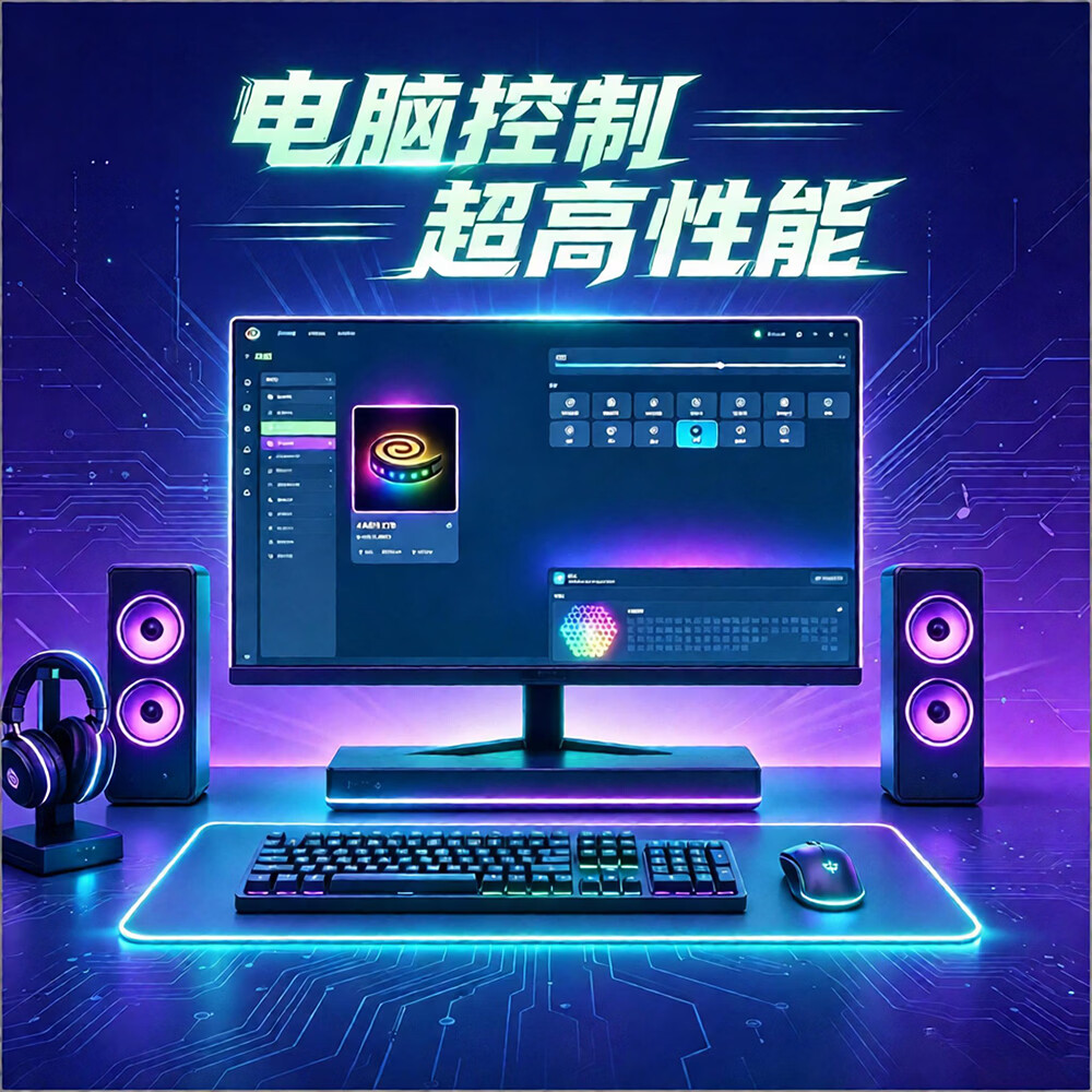 维亿曼电脑神光同步灯带电竞氛围灯屏幕同光RGB灯声光音乐律动 23-27寸 23-27寸适用(3米款)