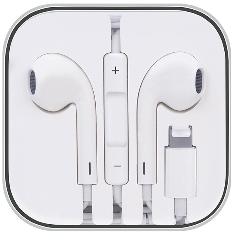泰拉锋 有线耳机 适用于苹果iphone入耳式线控耳机 扁头 lightning