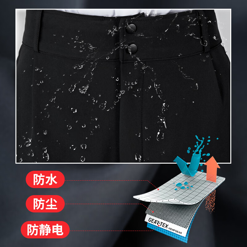 真羊皮毛裤子男士羊剪绒皮毛一体真皮皮裤中老年保暖绵羊皮毛裤冬 男士整皮裤子 活里活面可拆卸 38 (220-240斤腰围三尺八)