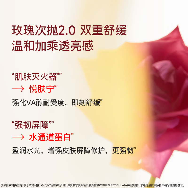 听研【全嘻嘻同款】多肽玫瑰夜间肌底精华液修护保湿紧致舒缓玫瑰次抛 1.0 玫瑰次抛-1ml*20支/盒(27年8月到期)