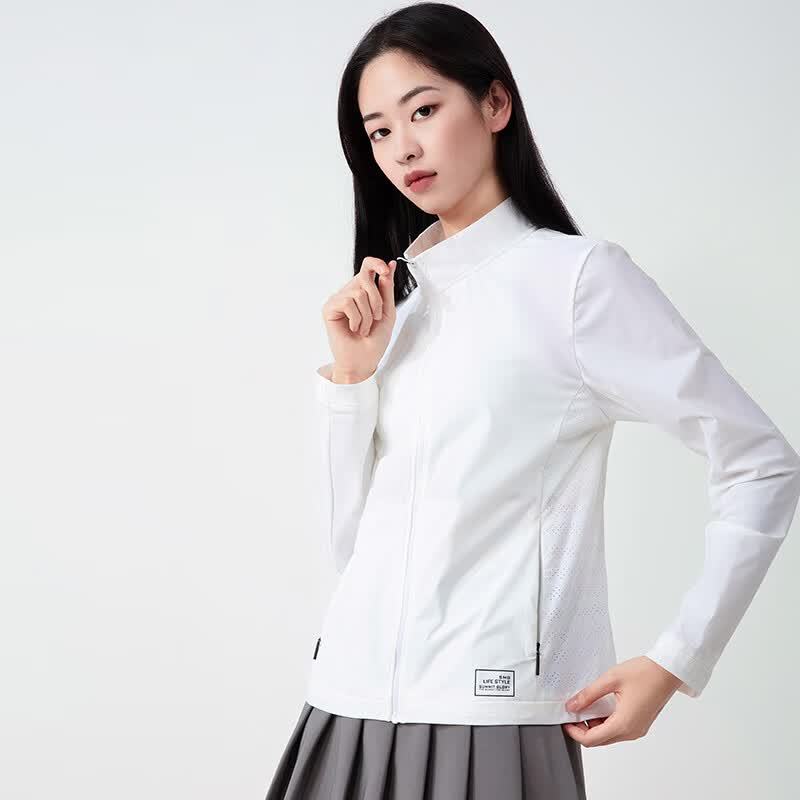 揽胜天下高弹运动开衫外套女款春季新款跑步衣立领休闲 藏青/男 2XL