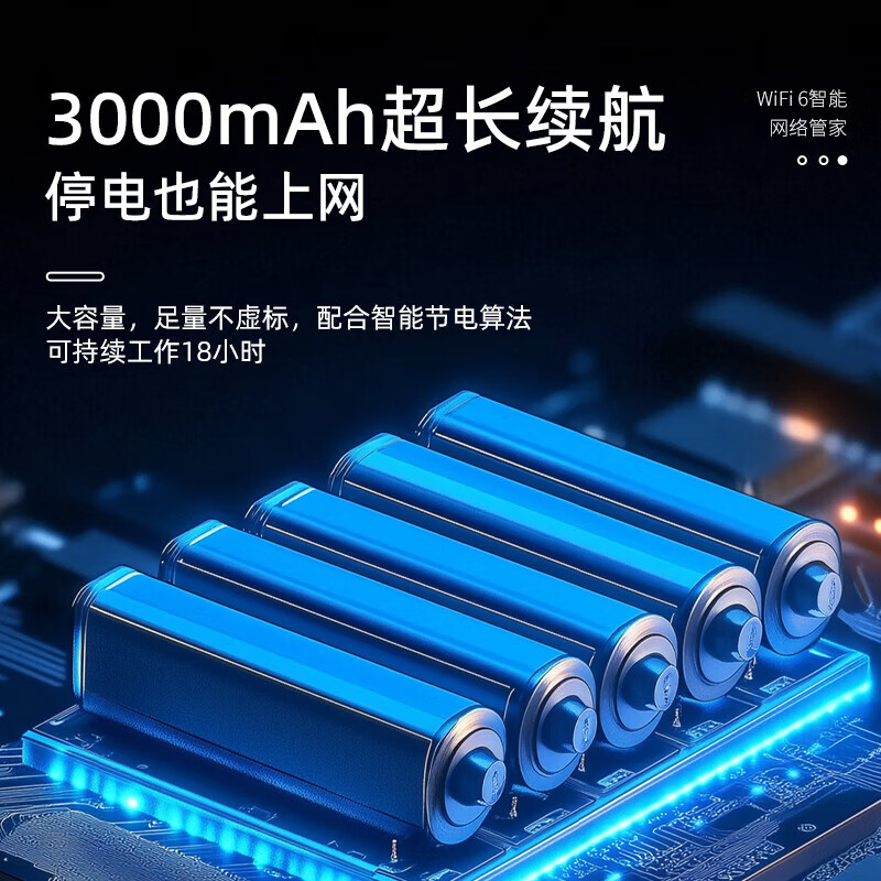 卡讯诺随身wifi多网全国通用无线wi-fi6便携式免插卡移动联通无限制大流量卡网卡高速网络2026款5GHF 【基础款高清彩屏】三网通3000毫安WiFi6