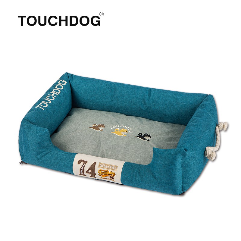 Touchdog它它狗窝夏季夏天四季通用猫窝小型中型犬狗狗床金毛泰迪宠物用品 TDBE0145C S