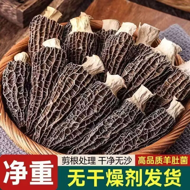羊肚菌新鲜干货新货肉厚无沙煲汤菌菇火锅食材家用商用批发 500g 羊肚菌【精选品质】净重发货