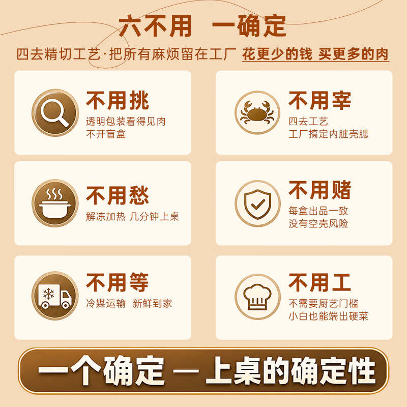 鲜味时刻帝王蟹海鲜礼盒四去精切整只新鲜熟冻智利进口中秋国庆礼盒 四去精切700-800g*2盒【约等同活蟹3-4斤】