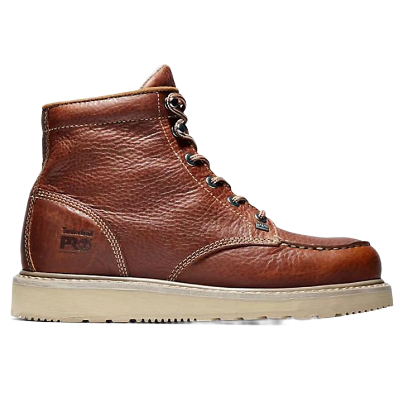 添柏岚（Timberland）男靴工装靴皮质柔软系带BarstowWedge潮流百搭 Rust Full-Grain 7.5