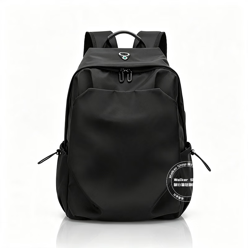 Walker Shop【品牌精选】双肩包男商务轻便旅行书包商务电脑大容量背包男士 黑色升级款【礼盒装/京仓发货/次日达】  30*18*45cm 京东折扣/优惠券