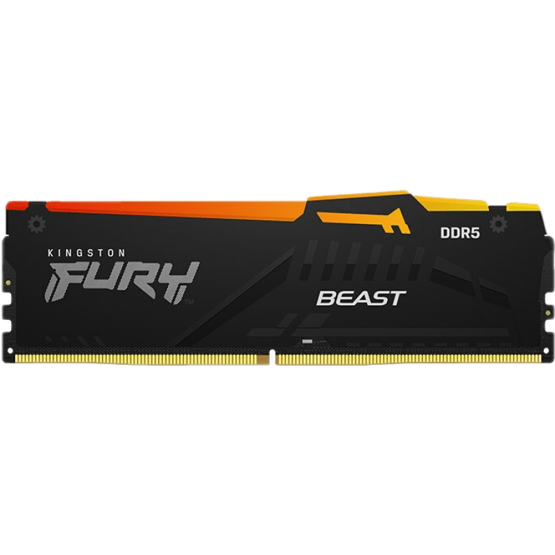 金士顿（Kingston） FURY台式机灯条 DDR5内存 RGB内存条 Beast野兽系列 台式D5 6000频64G(32G×2)RGB套条