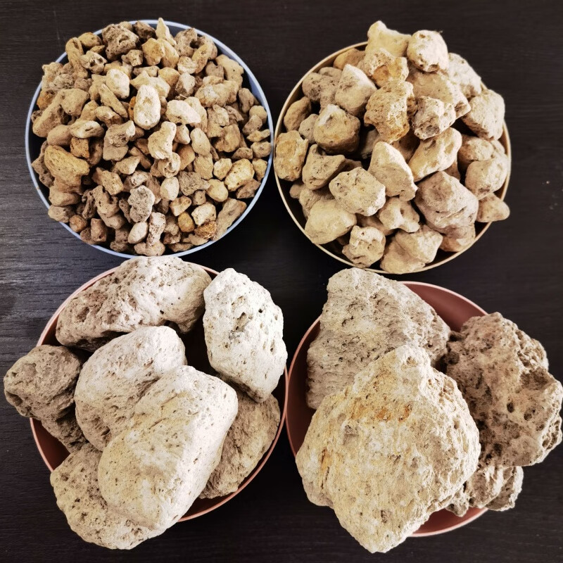 轻石批发浮石兰花过滤垫底疏松苔藓微景观整包轻石 1-3mm