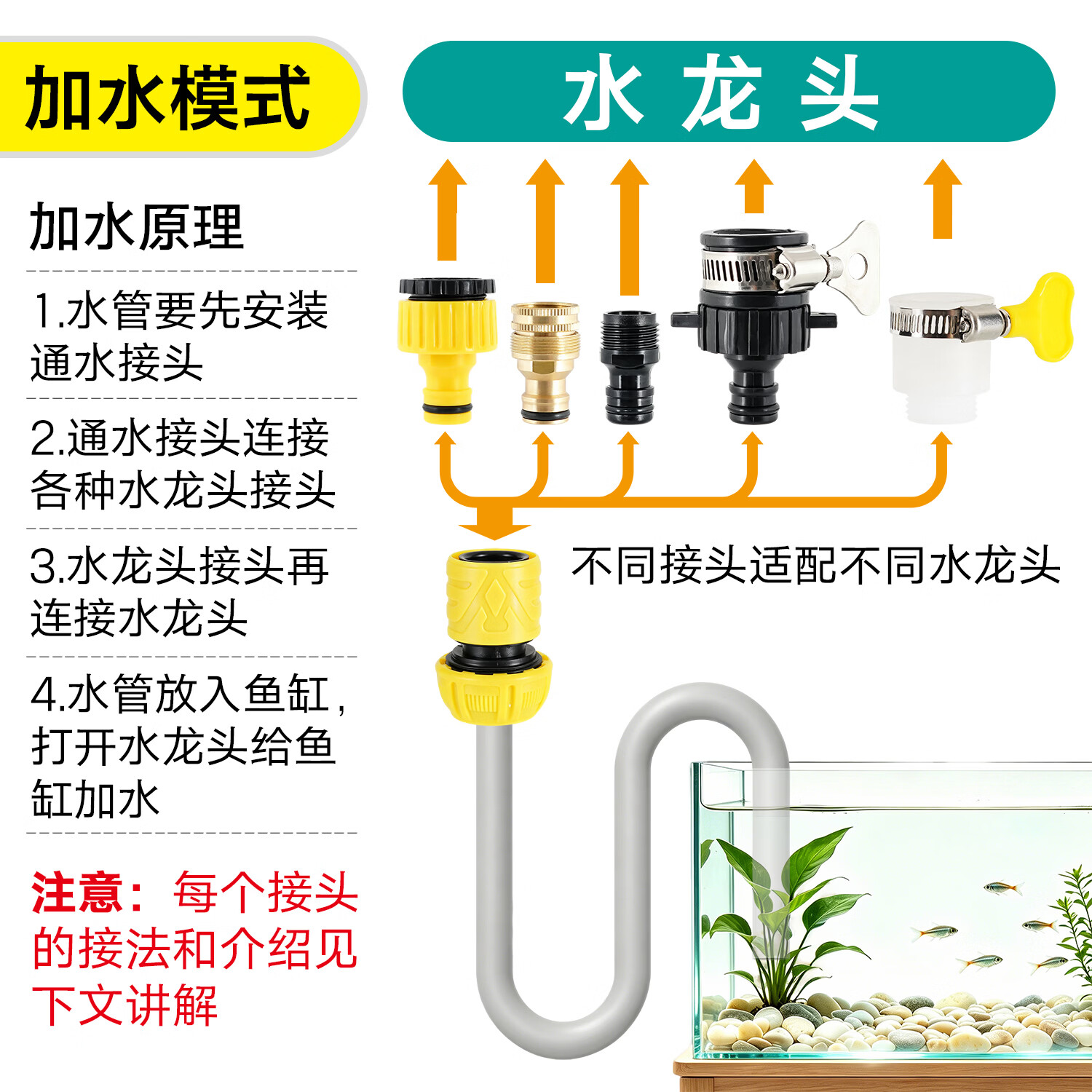 聚创麒鱼缸换水管套装电动吸粪神器换水器抽水软管加水补水套餐清洁工具 10米40W水泵【抽水加水】