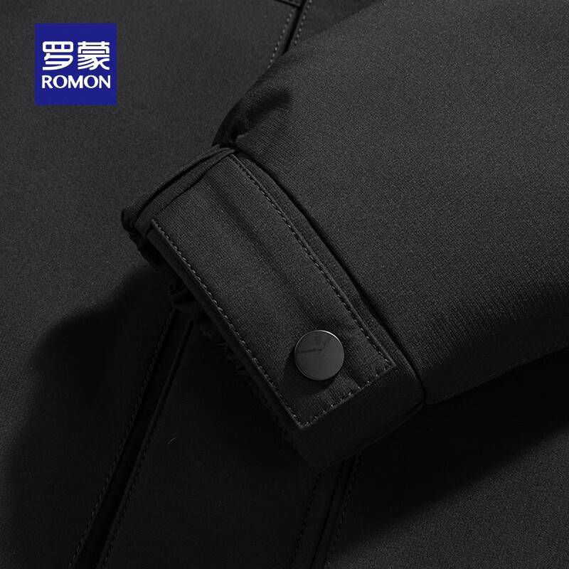 罗蒙羽绒服男冬季时尚休闲短款连帽外套中青年男士保暖上衣 24069果绿 L (175) 【建议120-130】