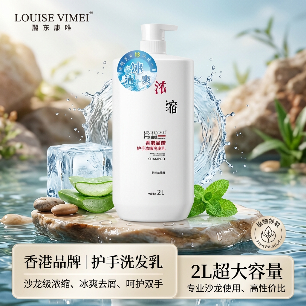 品诺护手洗发水护发素洗发乳清香不伤手发廊正品大容量高端洗发水 2L夏季清凉洗发水1瓶