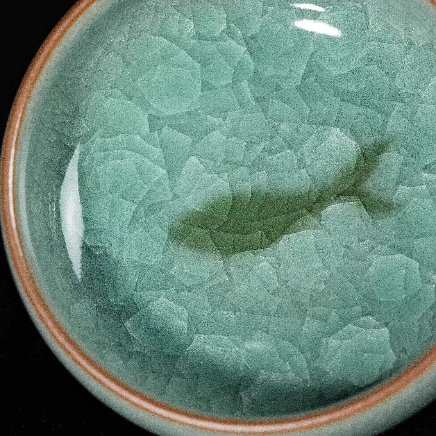 隐庐叶小春冰裂鱼乐杯龙泉青瓷茶杯茶具主人杯个人专用开片可养品茗杯 冰裂鱼乐杯