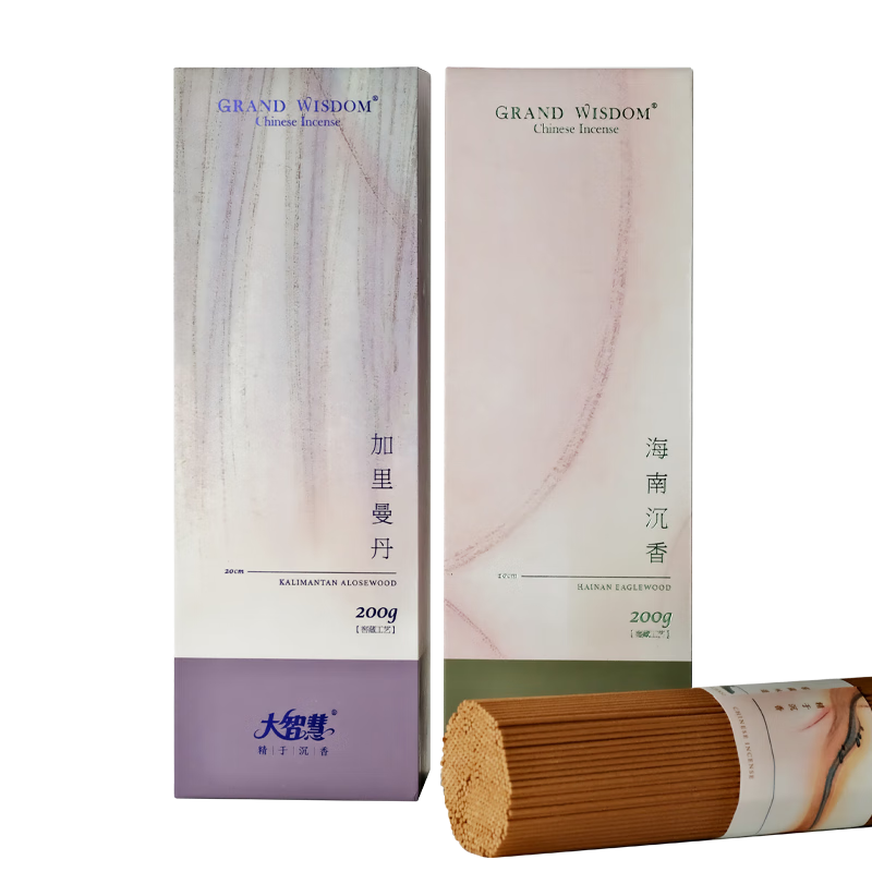 大智慧 印度老山檀線香 居家用室內(nèi)熏香供佛香 天然芽莊沉臥香生活禮品 加里曼丹沉香590支/35分鐘/200g