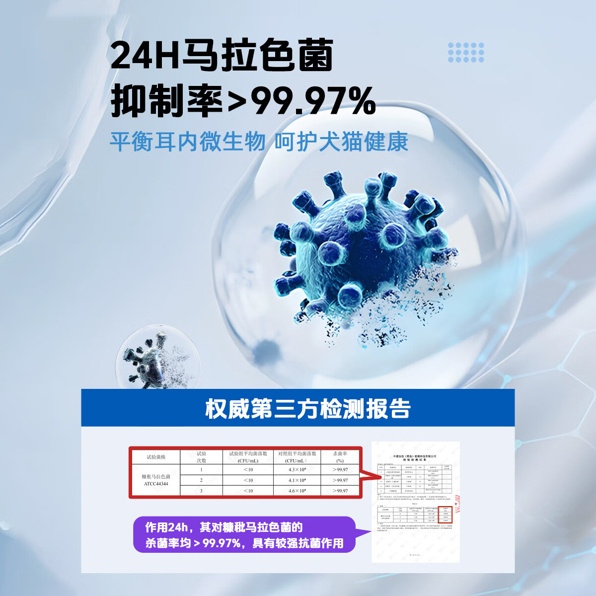 派瑞乐宠物滴耳液猫咪狗狗专用耳部抑菌灭螨洗耳液温和护理耳道 【耳目组合】泪痕精华液+洁耳液 120ml*1瓶