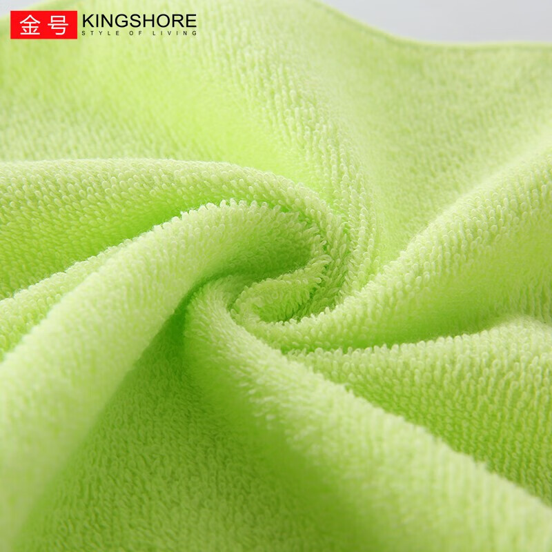 金号(KING SHORE)纯棉儿童毛巾A类童巾专用洗脸家用男女宝全棉吸水小毛巾 红+绿【A类纯棉】 2条