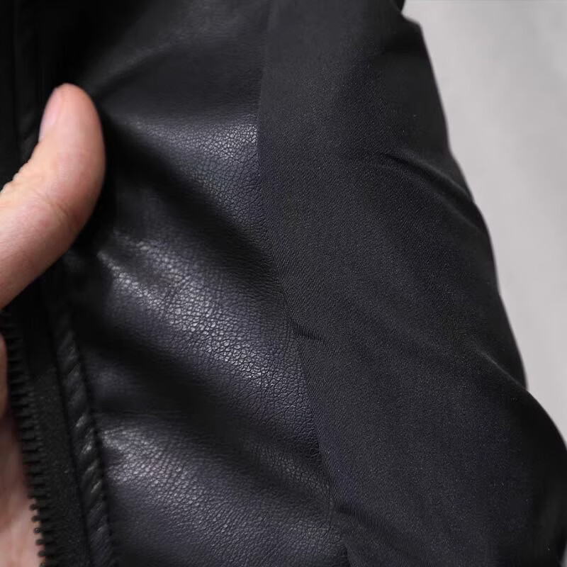 男童皮衣棒球服外套2026新款春秋款儿童休闲pu皮夹克宝宝洋气潮酷 黑色皮衣【春秋款】 140 尺码【建议身高135厘米62斤左右】