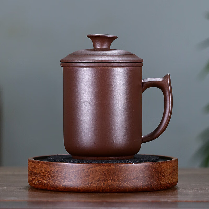 仙袋宜兴原矿紫砂杯过滤水杯功夫茶杯22003 紫色 401-500ml