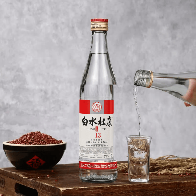 永丰牌北京二锅头 清香型白酒 纯粮固态酿造 节日送礼 42度 500mL 12瓶 红标