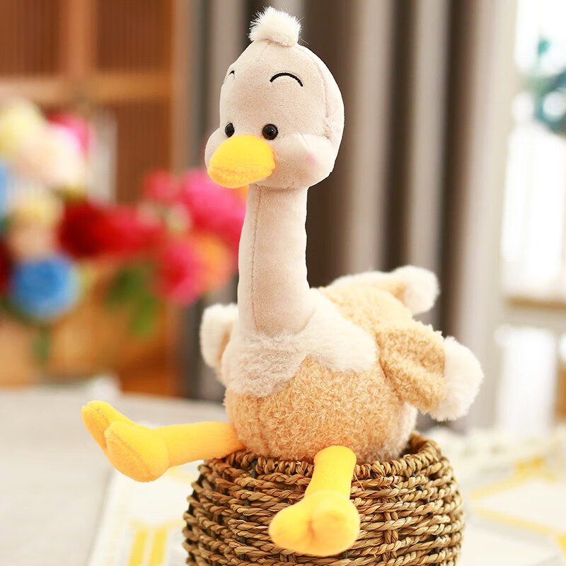 初石(chushi) 可爱鸵鸟毛绒玩具玩偶鸟儿丑萌少女心ins网红小鸟娃娃