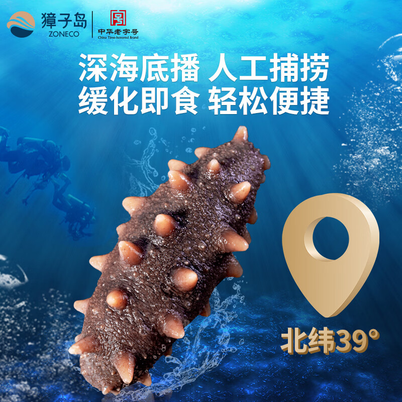 獐子岛参冬冬即食海参【买1送1斤即食】大连底播辽刺参冷冻特价 即食海参 1200g 31-40头【10.17过期】+赠500g即食