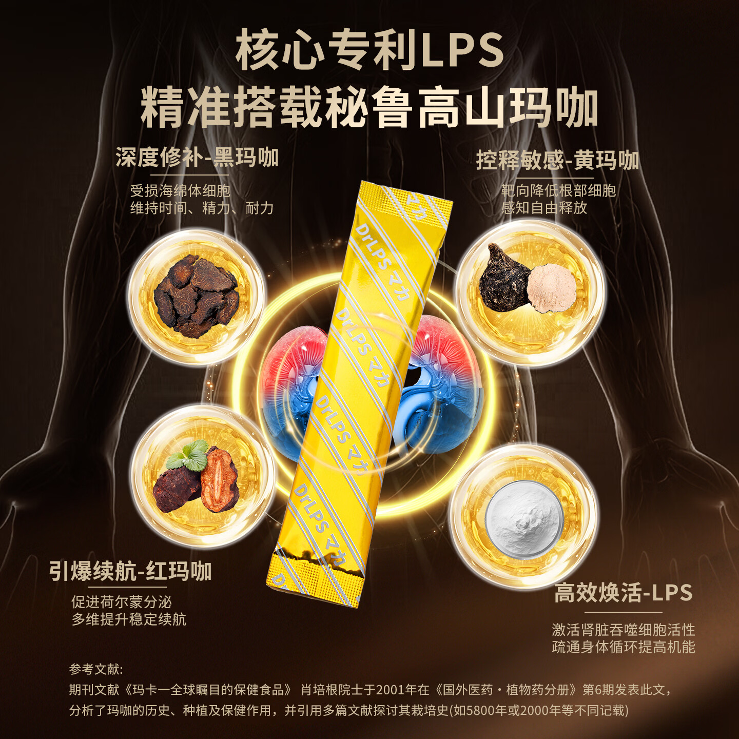 Dr.LPS肾动力UP日本进口黑玛咖玛卡男性肾宝持久男士腰酸高端滋补营养品 8盒巩固装【买8送2 赠1盒同款+1盒原动力】